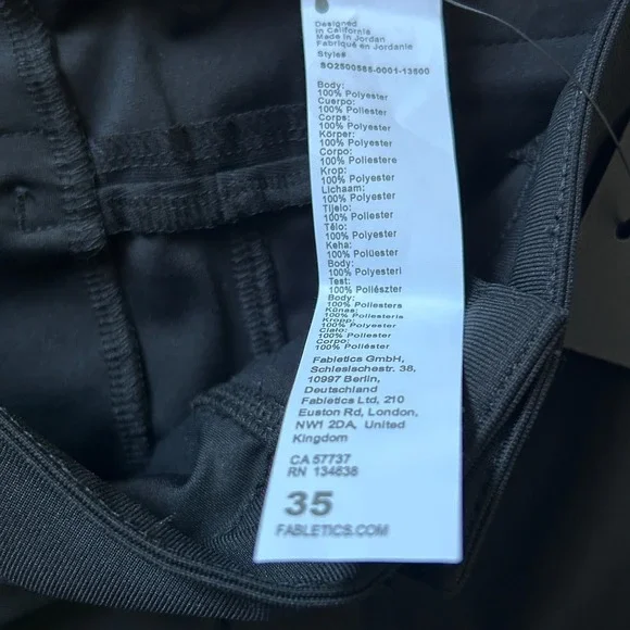 Fabletics Mens Black The Don Short 8" Inseam 4-Way Stretch NWT - Size 35 - Picture 9 of 11